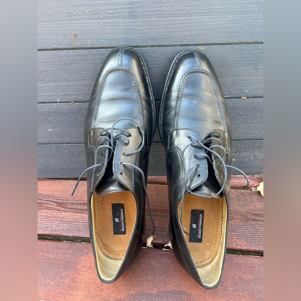Hickey Freeman dress shoes black 14